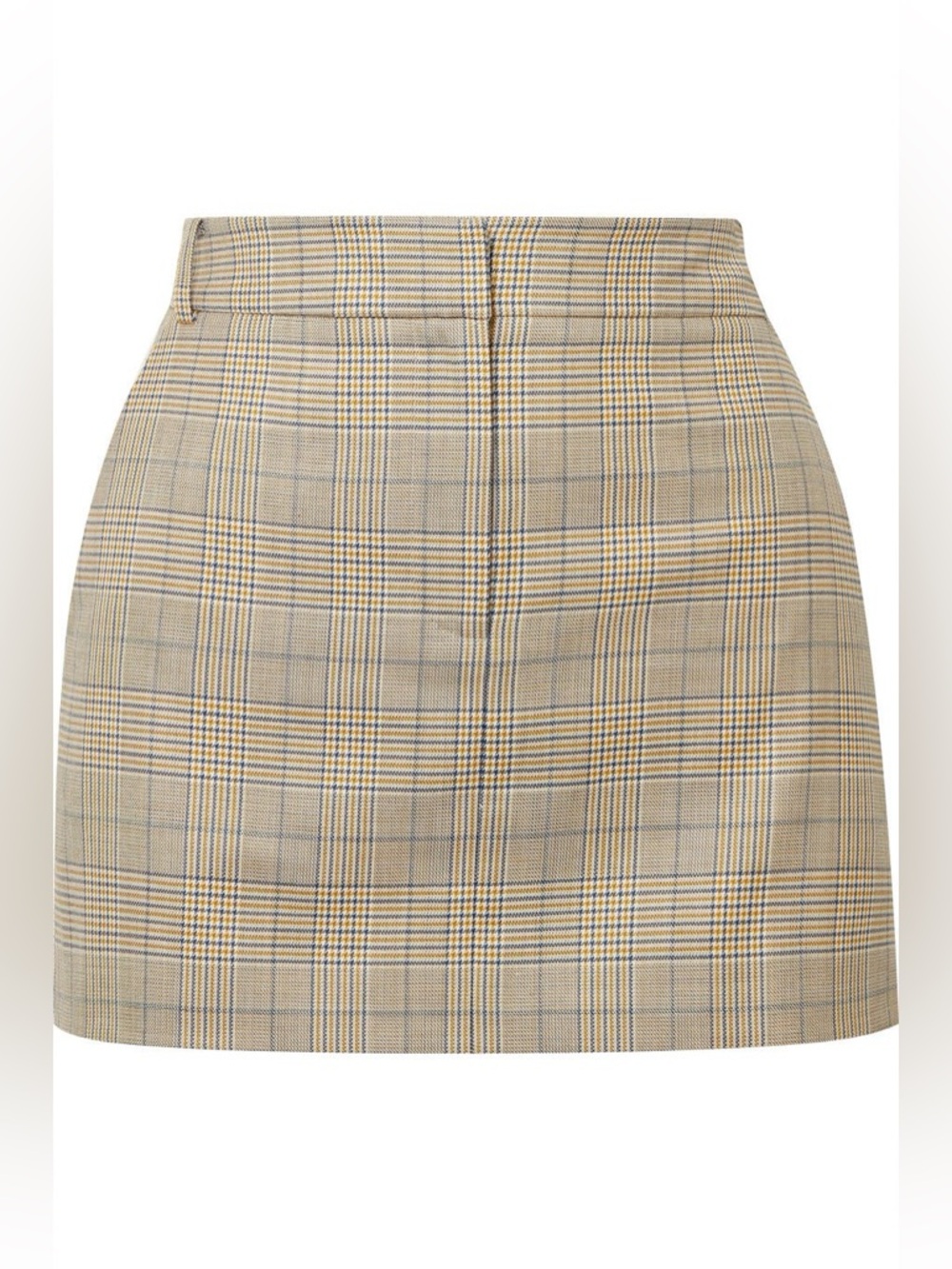 Tibi. Cooper Prince Of Wales Checked Wool And Silk-blend Mini Skirt. Size 8.